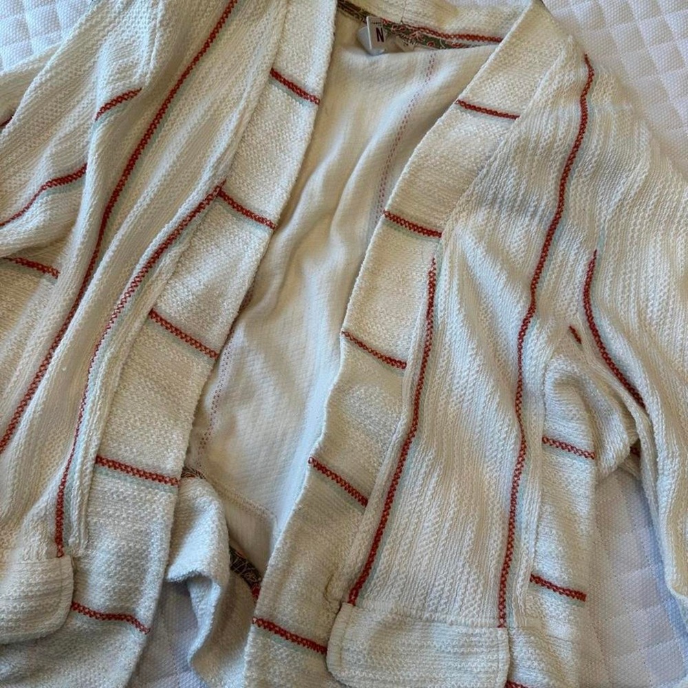 Dolan ahort White/Red Striped 100% Cotton Casual Blazer /Jacket